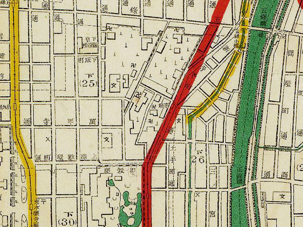 【京電】日本で初めて電車が走った！廃線マニアと京電木屋町線を追う～煉瓦の橋脚、謎のカーブ、取り残された架線柱…古地図を使って電車道を探せ～