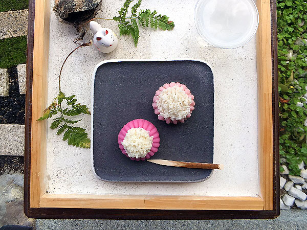 【狐菴】菴主が贈る、和菓子と日本酒の絶品マリアージュ☆隠れ家和菓子BARへ～4種の希少地酒と味わう、猫もなか・秋の生菓子・この日だけのフルーツ餡～