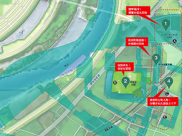 【淀城】京都高低差崖会と凸凹縦断ツアー！首都防衛の水城、淀城＆淀古城へ～首都の水系を掌握した新時代の城郭、そのとき“淀城”は移動した～
