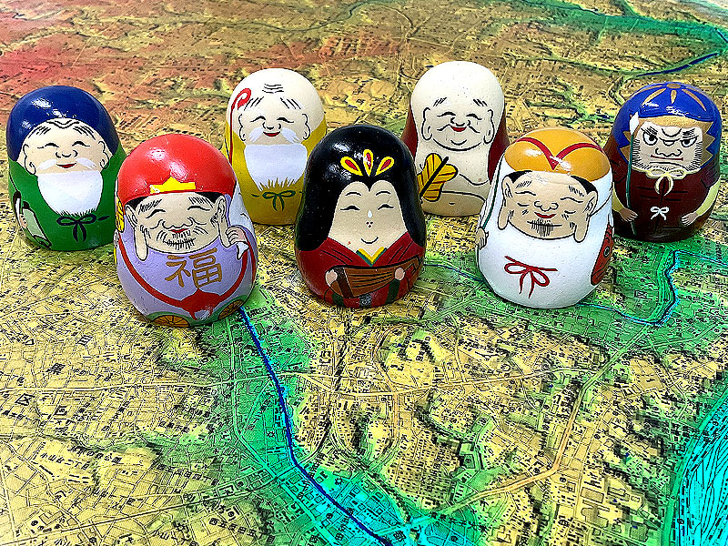 【山手七福神】境界協会と新春ご利益☆3区をまたぐ、江戸最初の七福神めぐり〜今しか見れない用水跡、突然と現れる寺町まで！境界と地形で解き明かせ〜