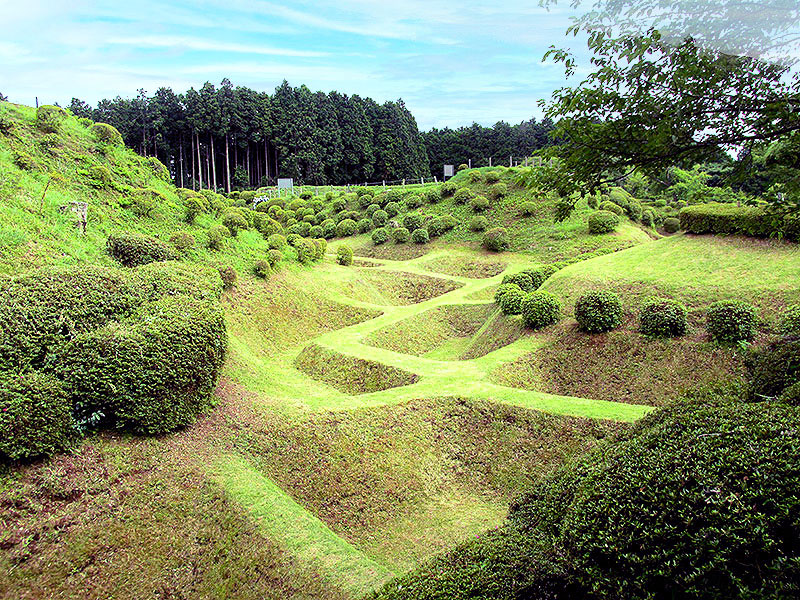 【山中城】まるでワッフル「障子堀」の巨大城塞へ！城郭研究家と“土の城”を徹底攻略～北条VS豊臣、合戦記録をもとに攻城戦を追体験！富士山を望む中世の名城をいく～