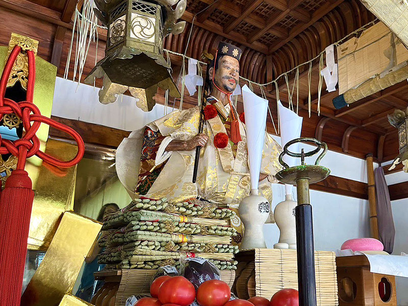 【祇園祭・山伏山】御神体・浄蔵貴所を間近で拝見！普段は入れない山伏山の会所へ～高さ3mの大茅の輪！イケメンNo.1から大カマキリまで、山鉾ご神体めぐり～