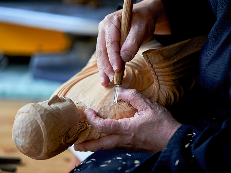 【土御門仏所】仏師・三浦耀山のお仕事拝見！日本中から依頼が絶えない工房へ～白木から仏様ができるまで！非公開茶室「如箭庵」、長徳寺を貸切拝観～